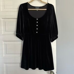 ModCloth Black Velvet dress